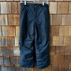 Columbia Bold Black Insulated Snow Pants With Adjustable Waist in Youth Medium